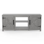 Meuble TV de rangement multifonction rustique de 68 pouces