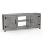 Meuble TV de rangement multifonction rustique de 68 pouces