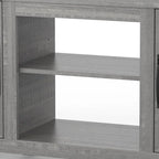 Meuble TV de rangement multifonction rustique de 68 pouces