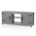 Meuble TV de rangement multifonction rustique de 68 pouces
