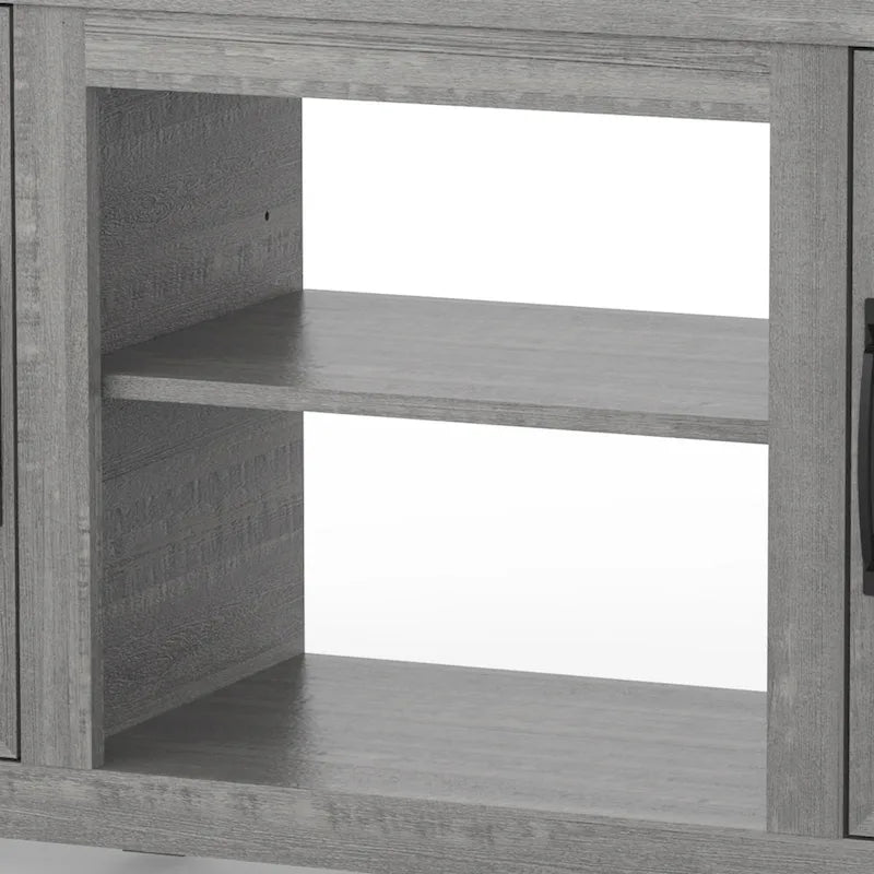 Meuble TV de rangement multifonction rustique de 68 pouces