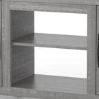 Meuble TV de rangement multifonction rustique de 68 pouces