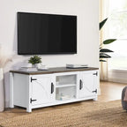 Meuble TV de rangement multifonction rustique de 68 pouces