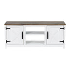 Meuble TV de rangement multifonction rustique de 68 pouces