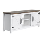 Meuble TV de rangement multifonction rustique de 68 pouces