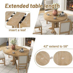 Table à manger extensible ronde