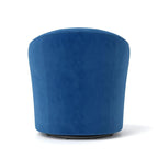 Fauteuil à oreilles pivotant à 360 degrés en velours moderne avec dossier capitonné (lot de 2)