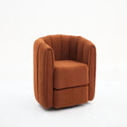 Fauteuil d'appoint pivotant, fauteuils ronds modernes rembourrés, fauteuil d'appoint pivotant confortable