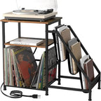 Meuble tourne-disque avec station de charge